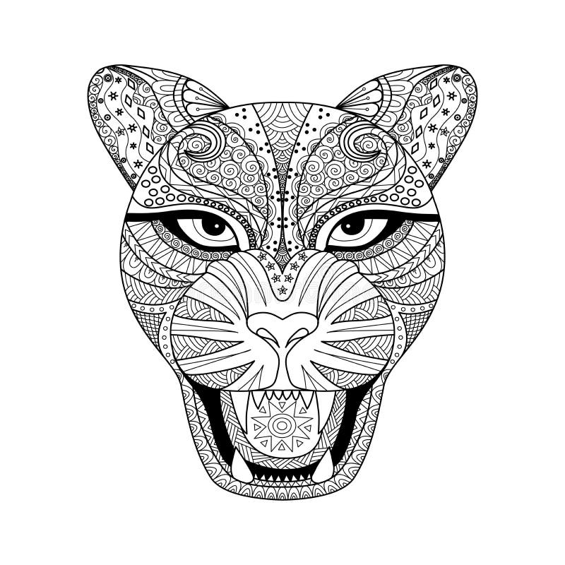 Coloring book leopard stock illustrations â coloring book leopard stock illustrations vectors clipart