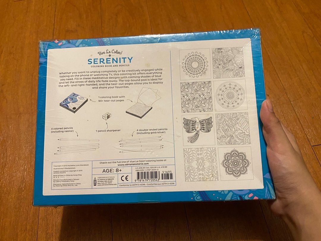 Serenity coloring book and pencils hobbies toys stationary craft art prints on