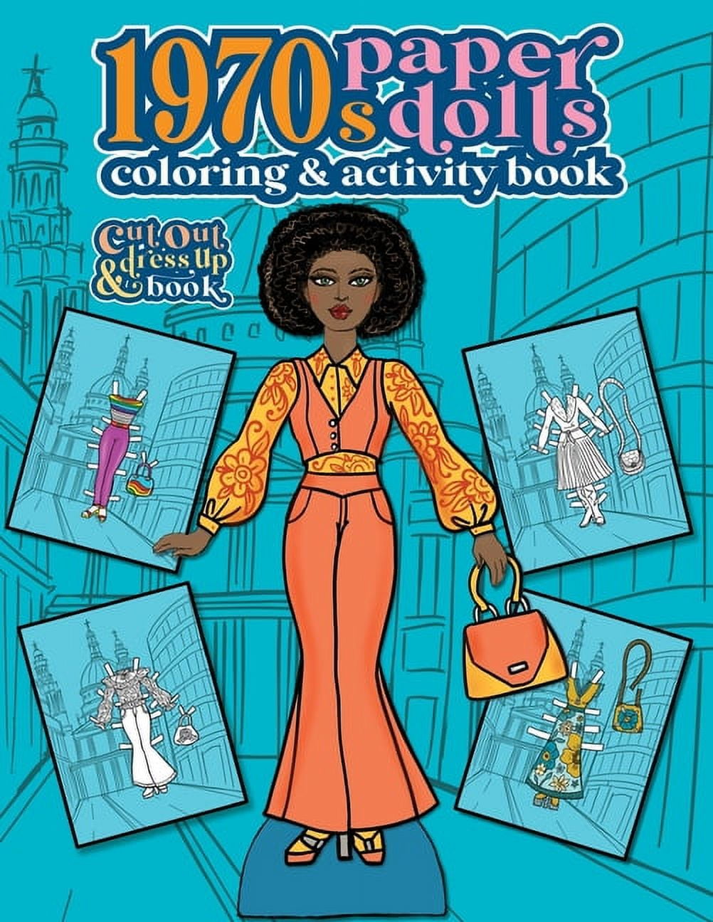 Vintage fashion paper dolls s paper dolls coloring and activity book a cut out and dress up book for all ages paperback