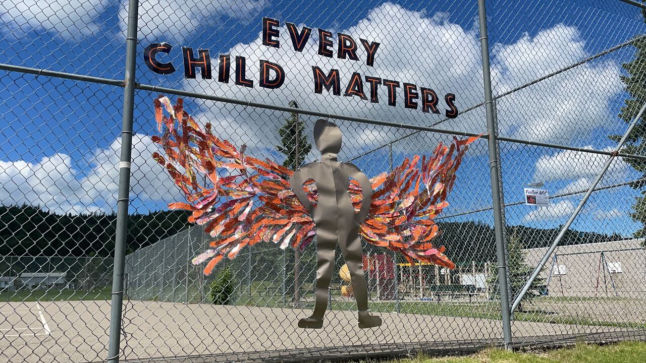 Bc schools remember kamloops residential school children by colouring paper eagle feathers for display news