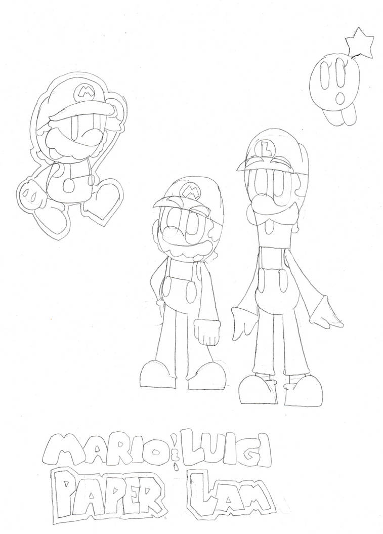Mario and luigi paper jam by gsvproductions on
