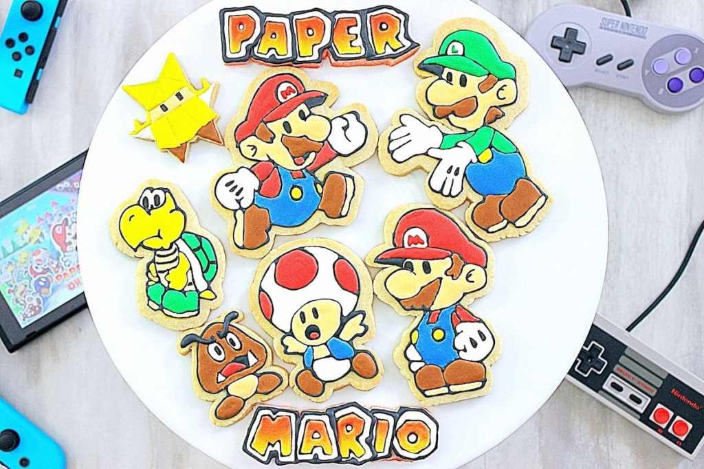 Paper mario the origami king sugar cookies