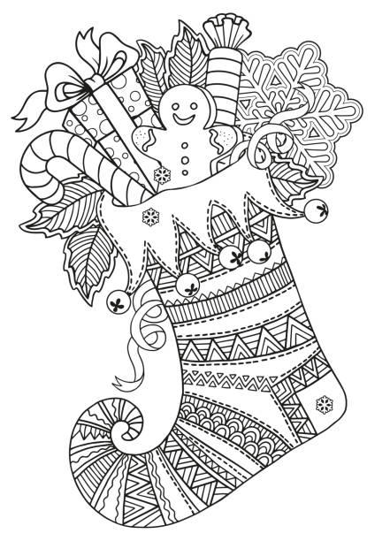 Christmas coloring stock photos pictures royalty