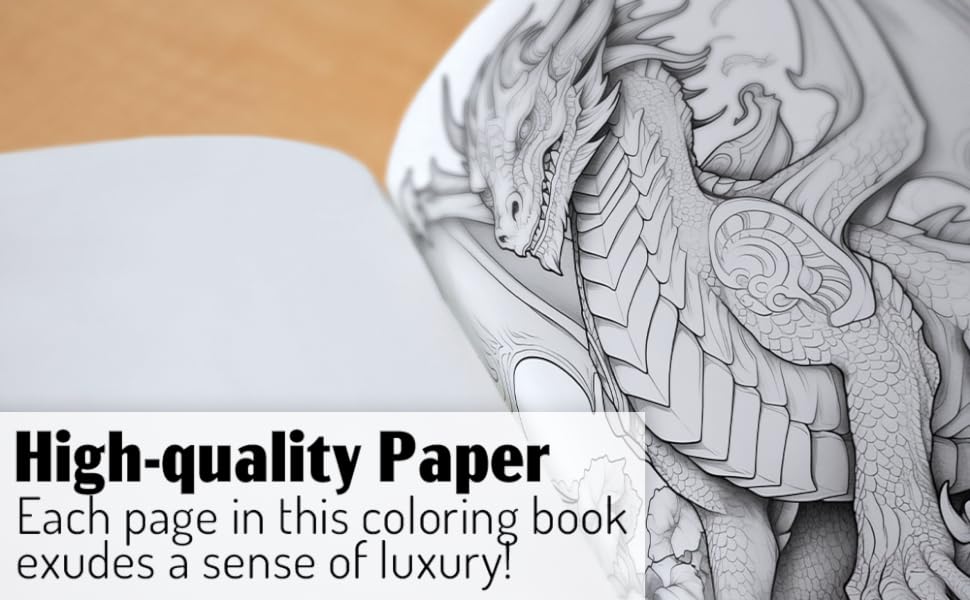 Dragon coloring book for adults exquisite dragon coloring pages relaxation anti