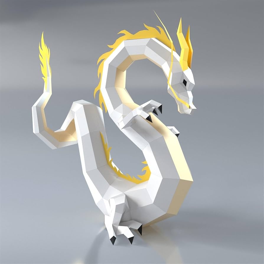 Dragon paper sculpturepre