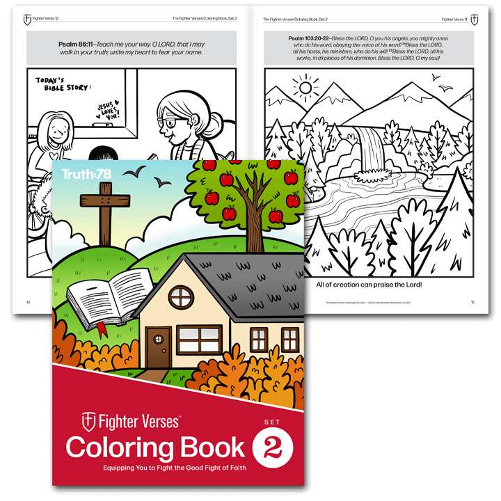 The fighter verses coloring book set â