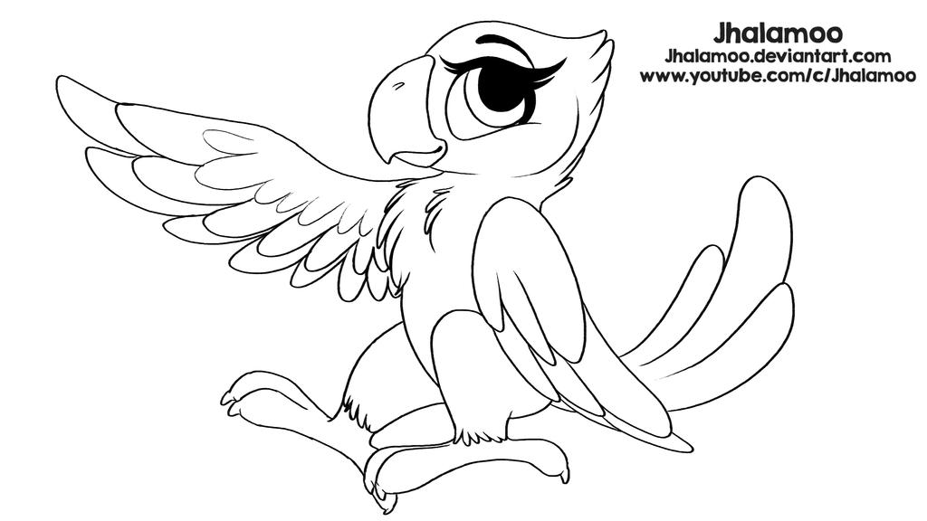 Lps parrot coloring page by jhalamoo on