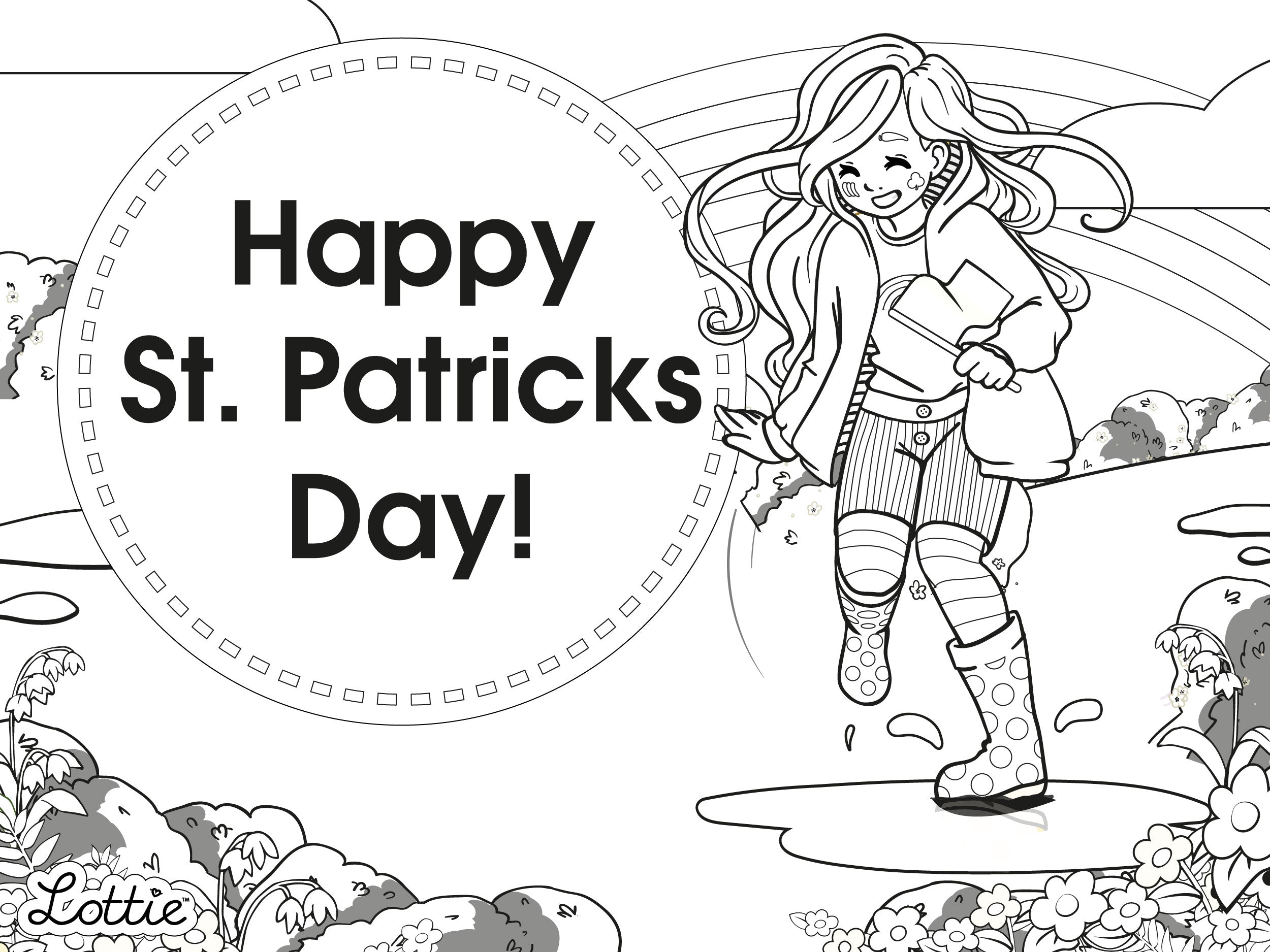St patricks day downloadable coloring pages