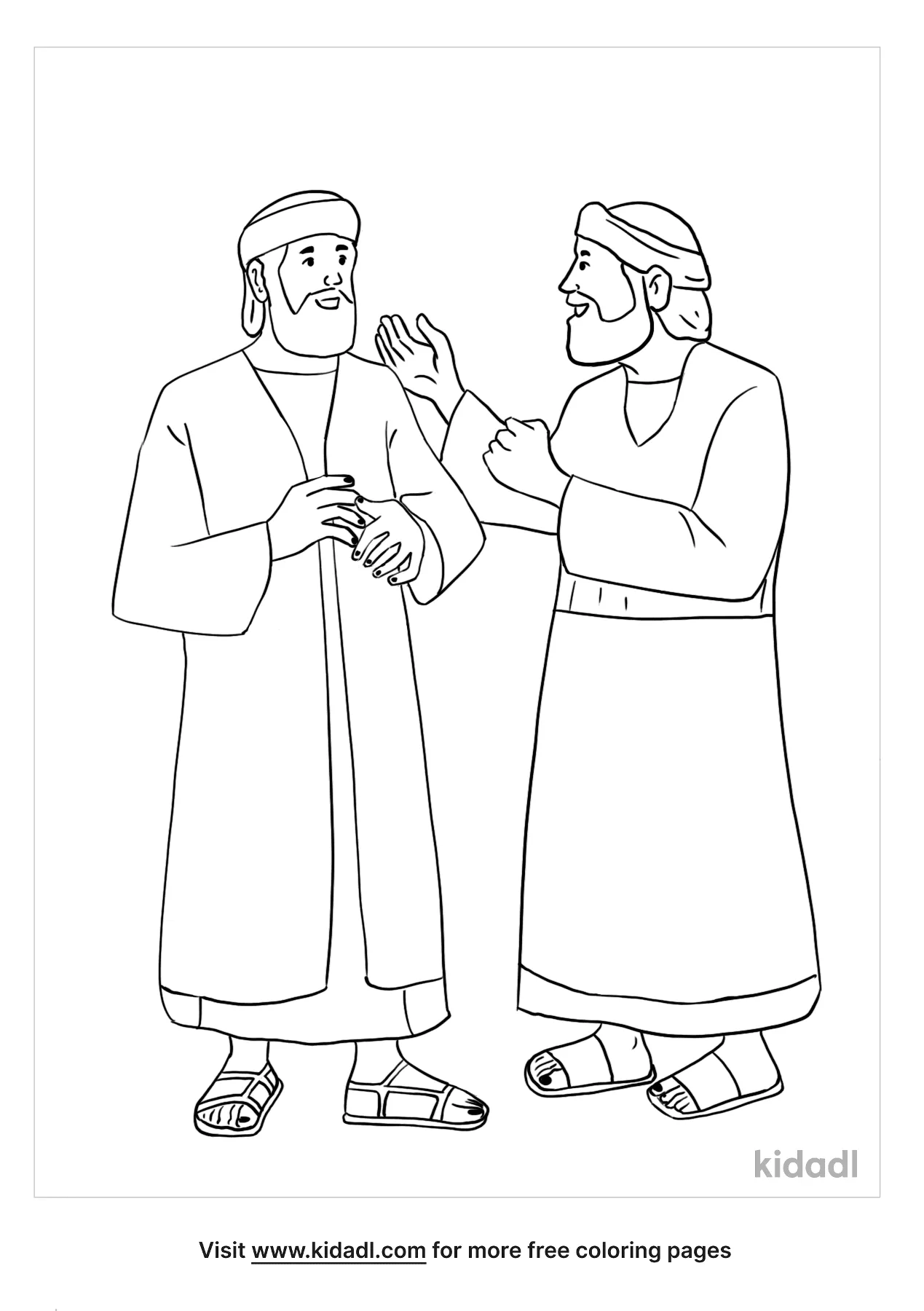 Free paul and barnabas coloring page coloring page printables