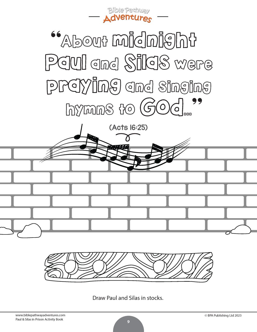 Miracles of the bible paul silas in prison workbook