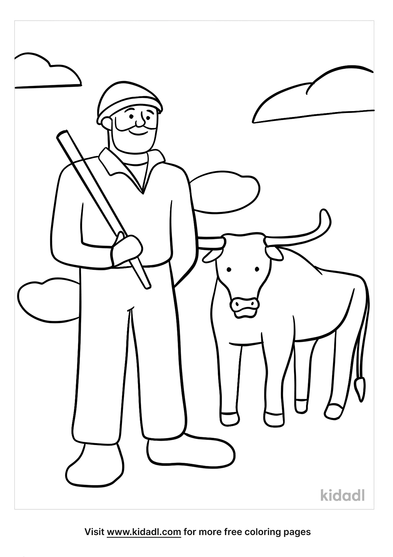 Free paul bunyan coloring page coloring page printables