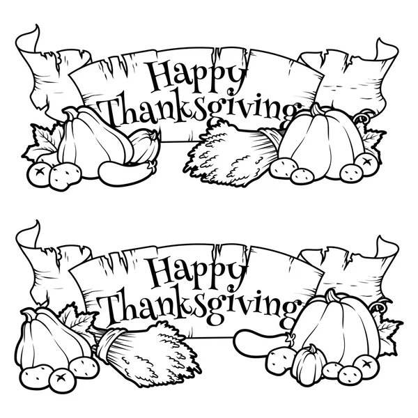 Thanksgiving coloring stock illustrations