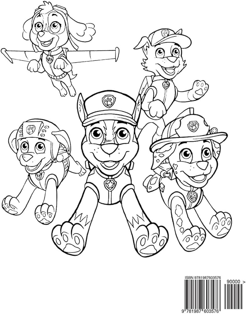 Paw patrol coloring book for kids coloring all your favorite paw patrol characters books
