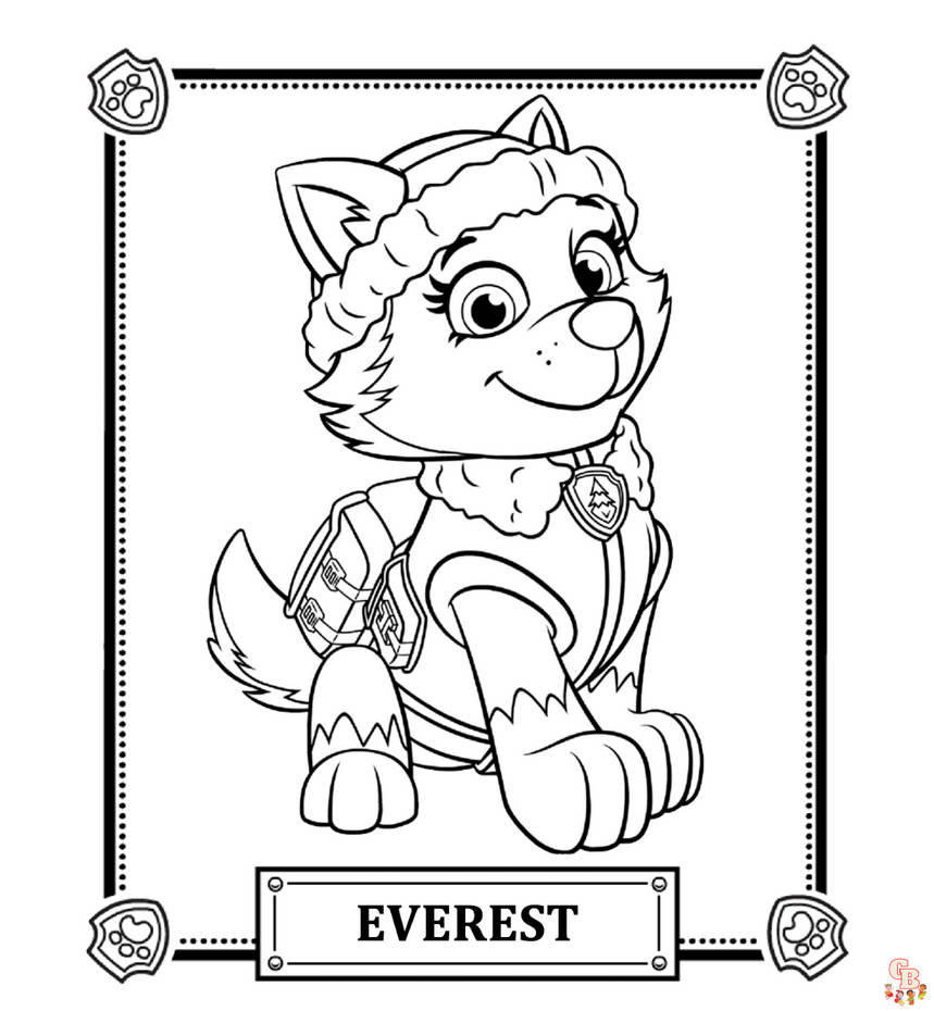 Fun and creativity with paw patrol coloring pages by gbcoloring on