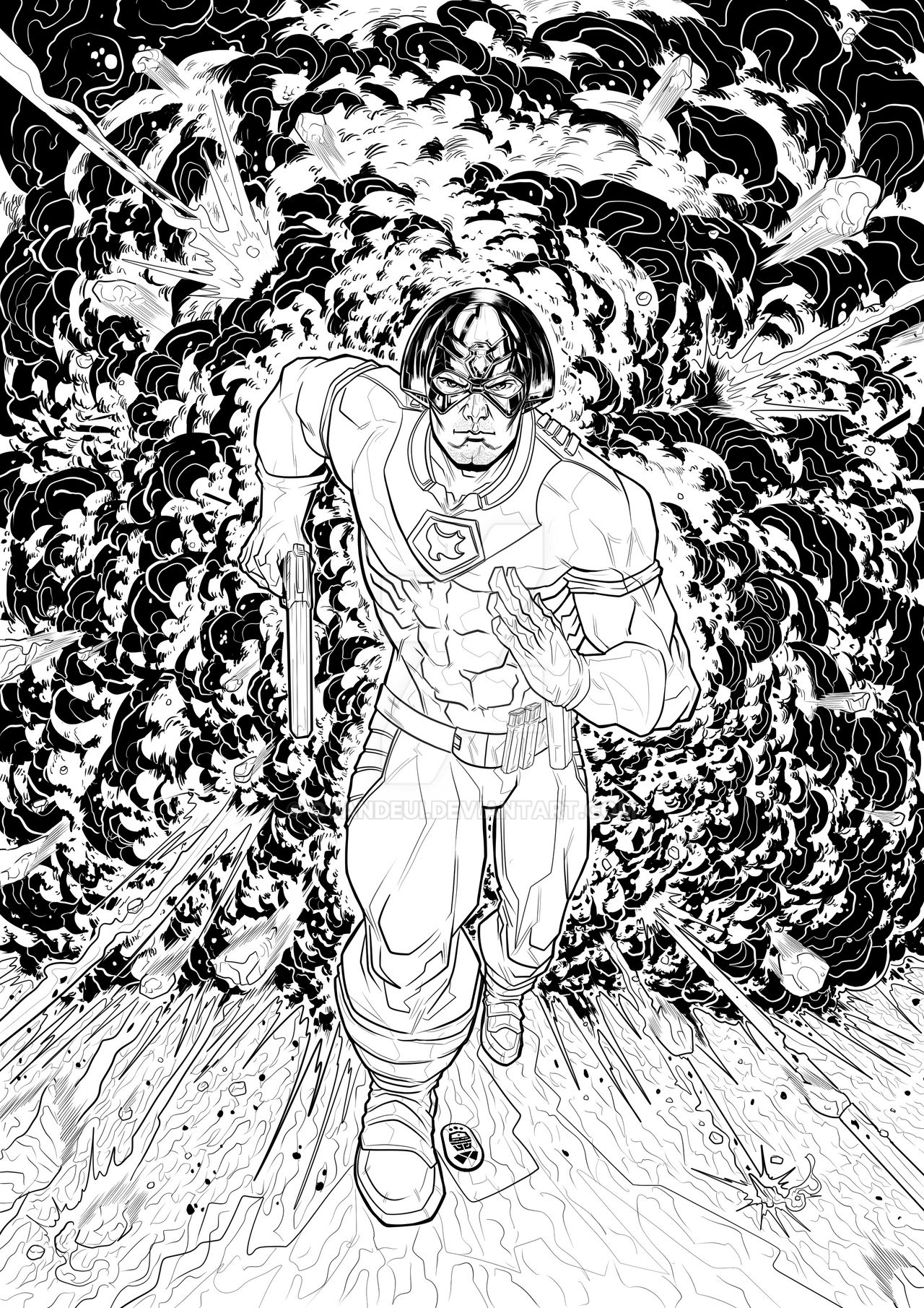 Peacemaker fan art from the suicide squad by ojandeui on