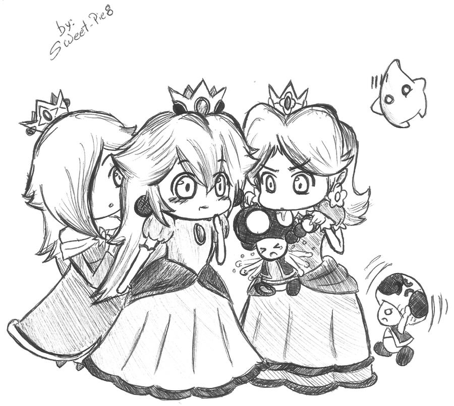 Peach daisy and rosalina by sweet