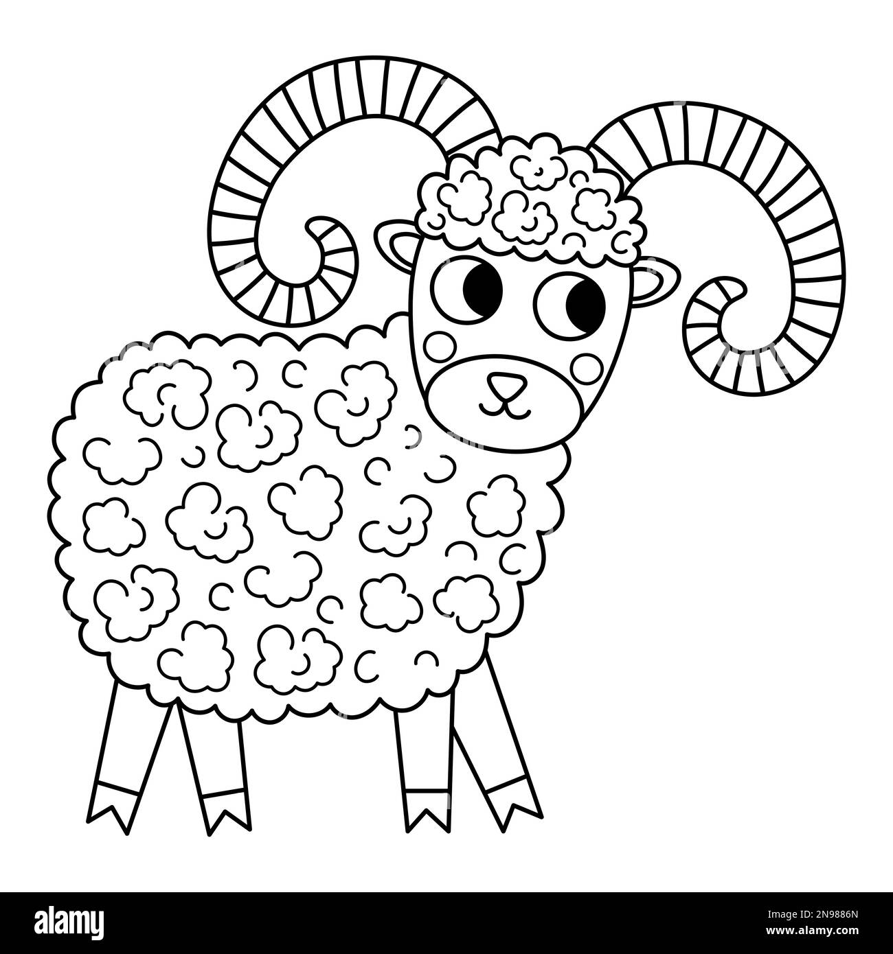 Whe male sheep foto e immagini stock in bianco e nero