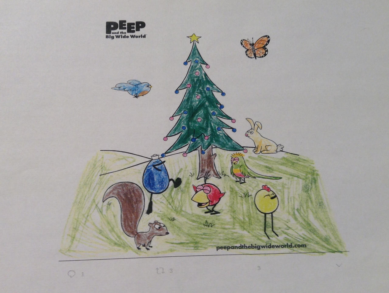 Peep and friends christmas tree by katwatkins on