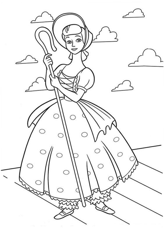Bo peep coloring pages