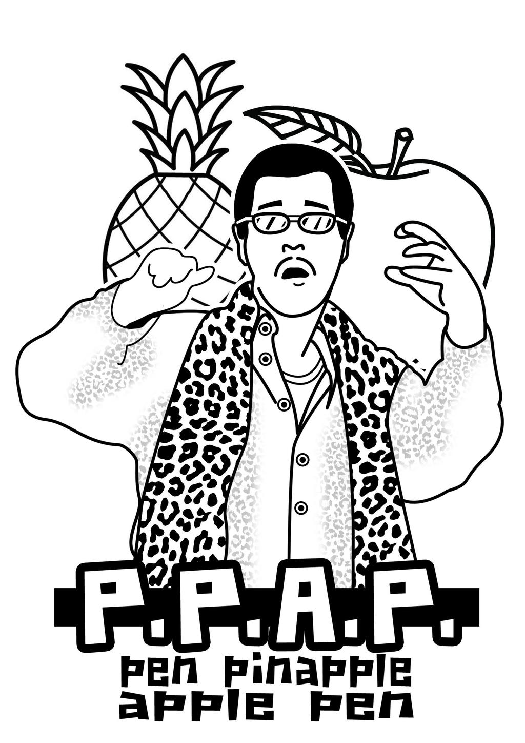 Apple pen coloring page by samueltcopp on