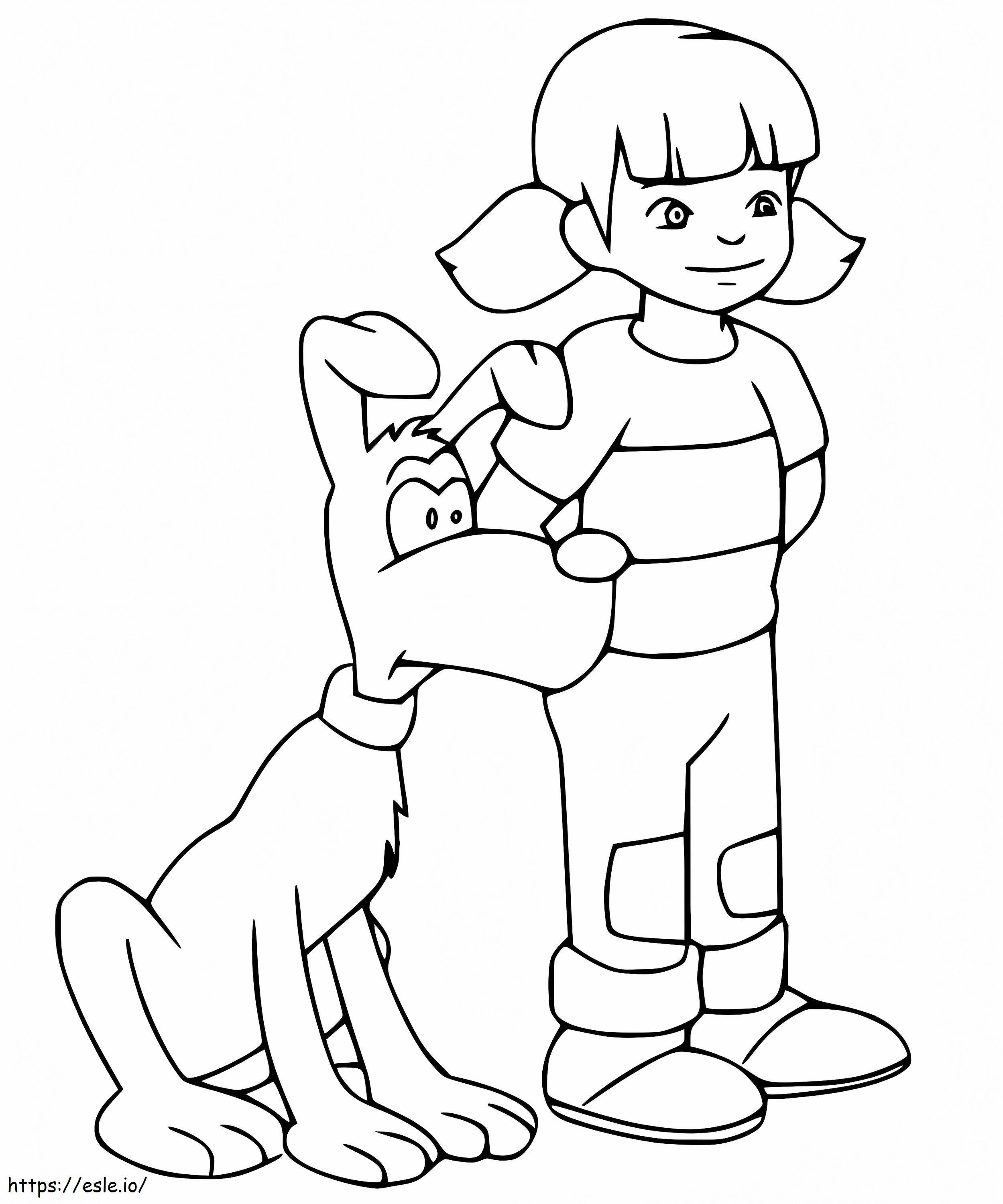 Penny and brain coloring page