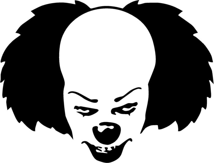 Pennywise the clown cartoon die cut decal