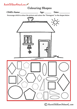 Colouring shapes