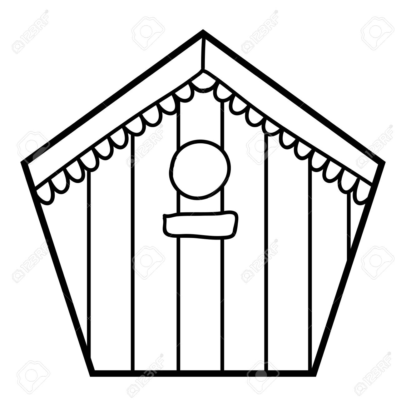 Coloring book for children birdhouse royalty free svg cliparts vectors and stock illustration image