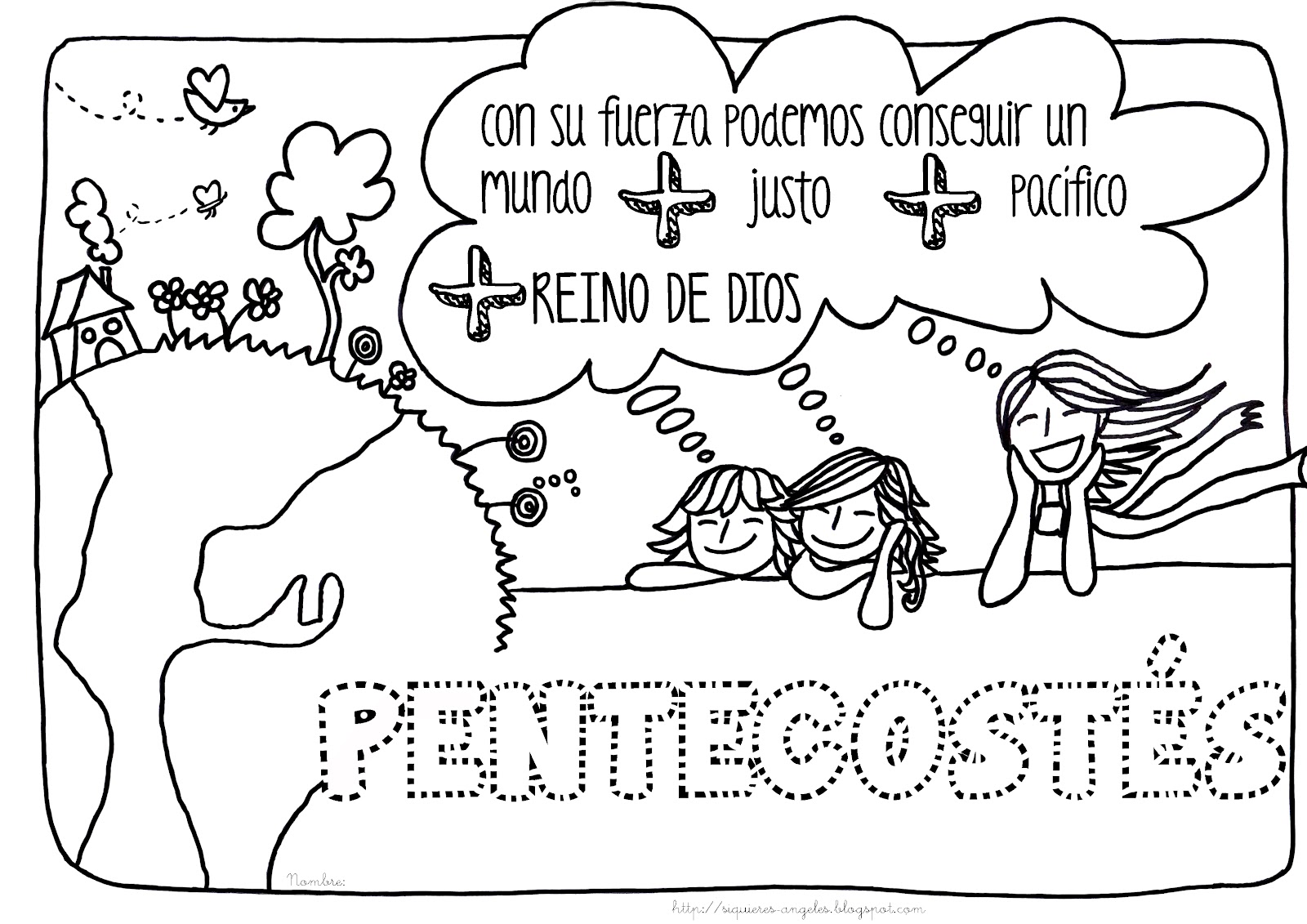 Educar con jesãºs colorear pentecostãs
