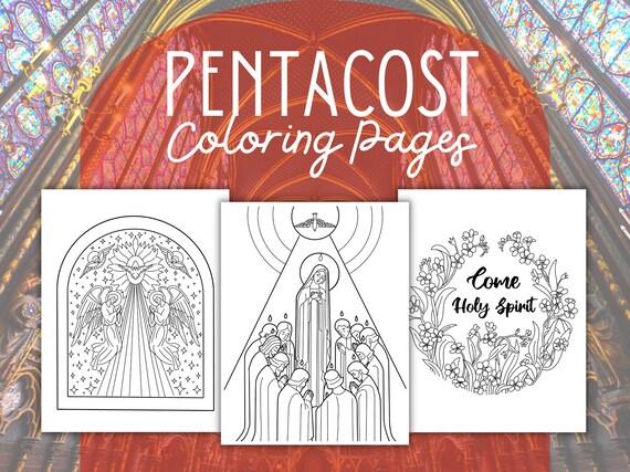 Pãginas para colorear de pentecostãs para niãos catãlicos