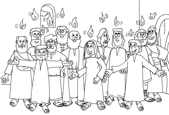 Coloring pages receiving holy spirit coloring pages