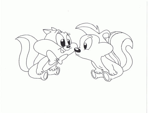 Baby penelope and baby pepe by boogazoo on