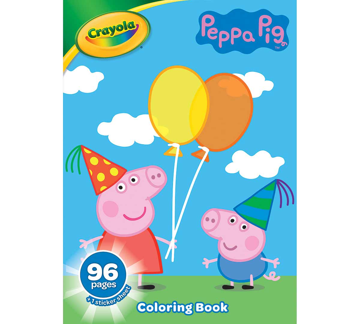 Peppa pig coloring sticker book pages
