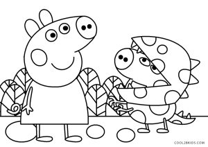 Free printable peppa pig coloring pages for kids