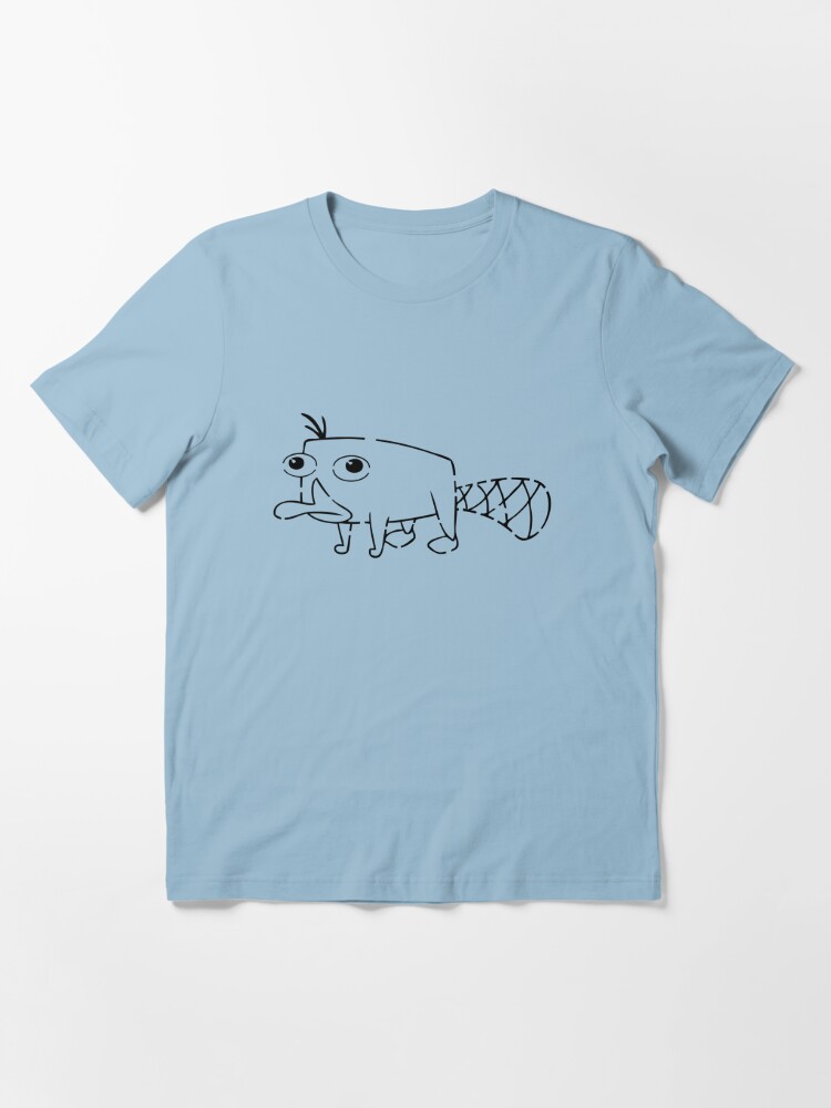 Perry the platypus stencil essential t