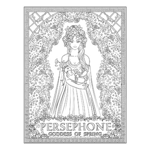 Greek goddesses coloring book greek mythology adult colouring book for stress relief relaxation with goddesses of anicient greece to color fantasy gift for women men teens seniors busters epic