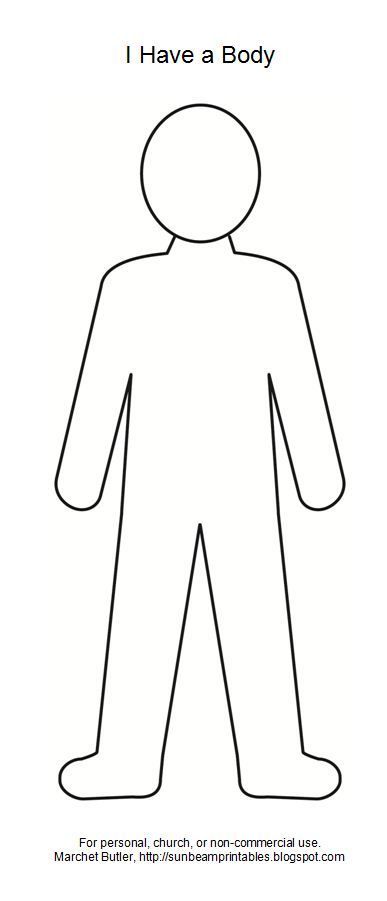 Bodyoutlineboythumb ã pixels body outline in blank body map template body outline person outline preschool themes