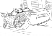 Jackson storm from cars coloring page free printable coloring pages