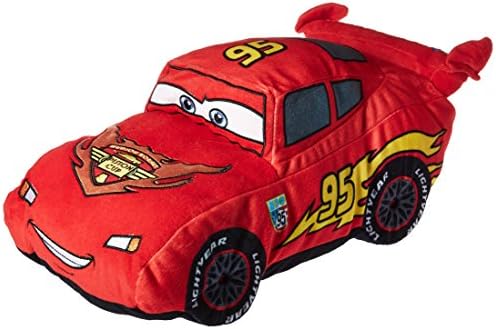 Cars plush stuffed lightning mcqueen red pillow buddy