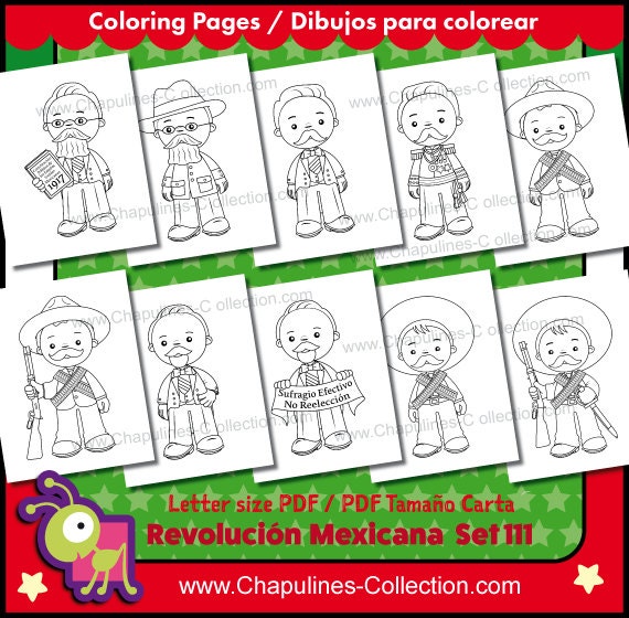 Mexican revolution day clipart black and white and coloring pages mãxico clipart school clipart november th set