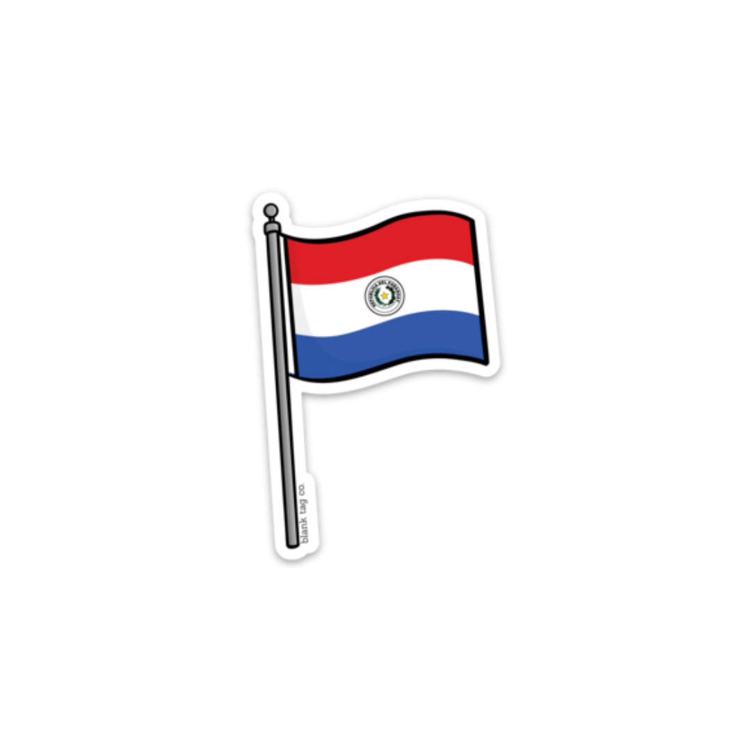 The chile flag sticker
