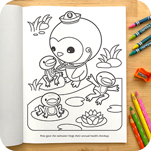 The octonauts color the ocean an official coloring book by meomi meomi books