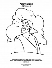 Peter has a vision childrens sermons from sermon
