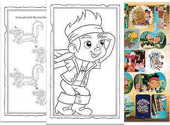 Disney jake and the neverland pirates coloring and activity book set