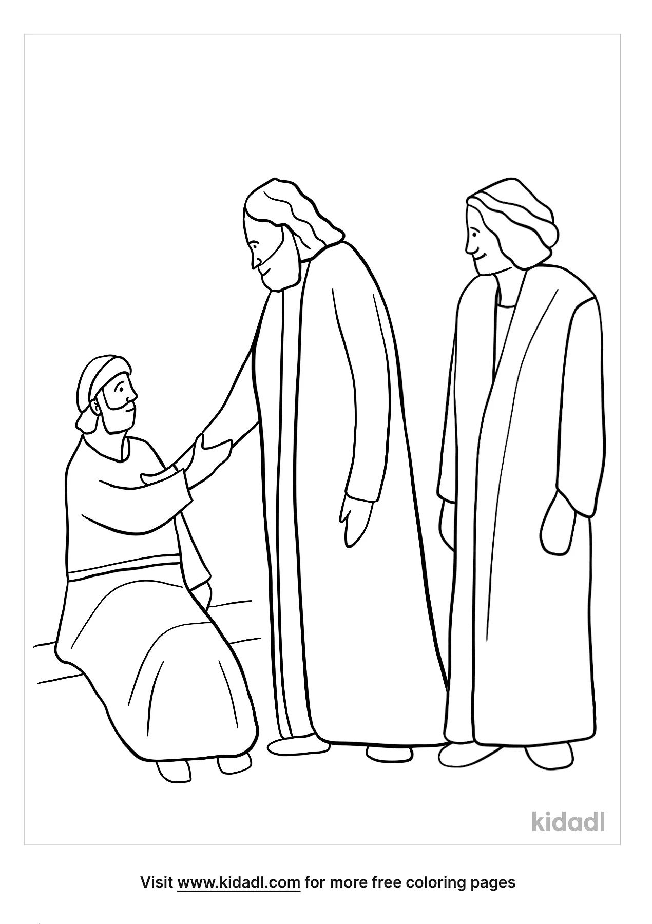 Free peter and john coloring page coloring page printables