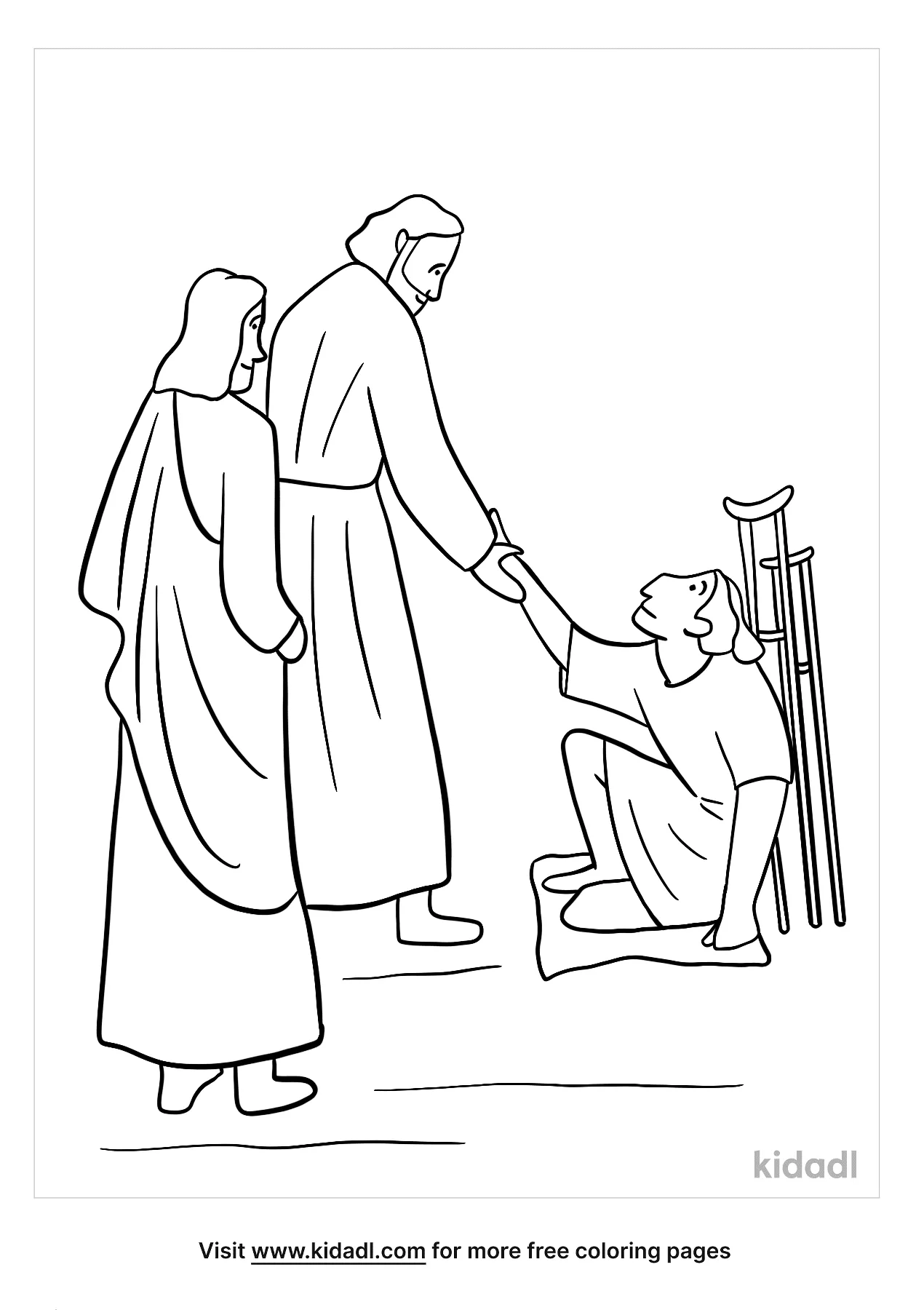 Free peter and john coloring page coloring page printables