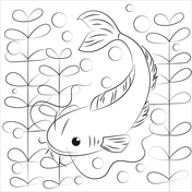 Dibujos de peces gato para colorear