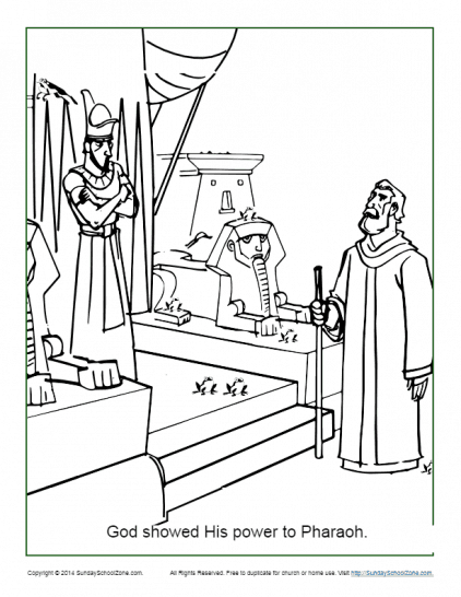 God showed his power to pharaoh bible activities sunday school zone