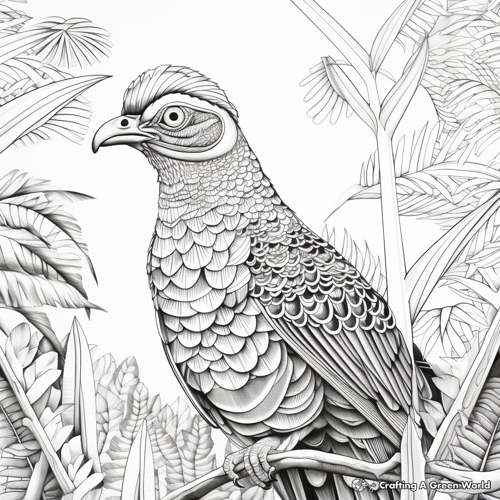 Pheasant coloring pages