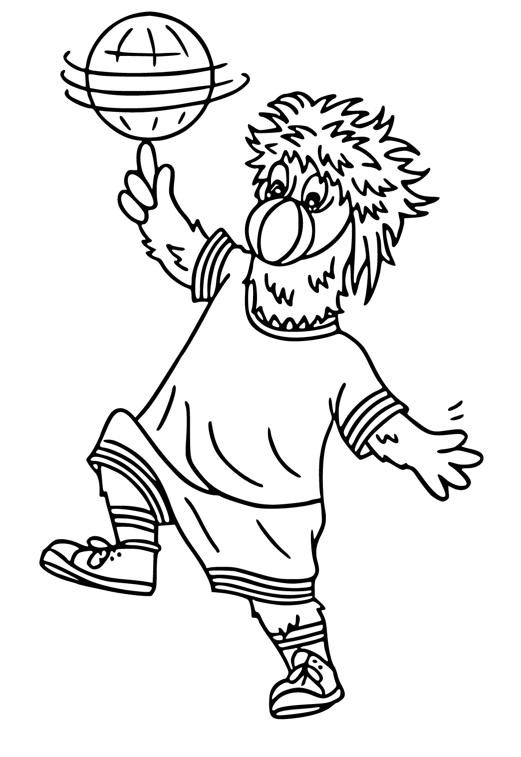 Free printable nba funny coloring page for adults and kids